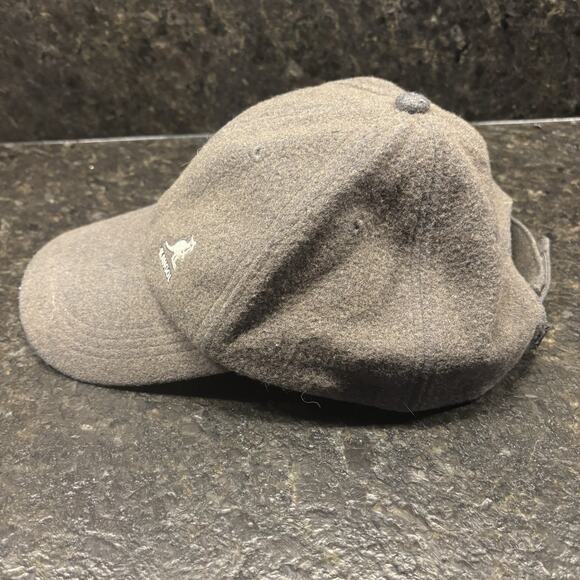 Kangol Wool Adult One Size Gray Adjustable Baseball Cap Hat - Picture 4 of 9